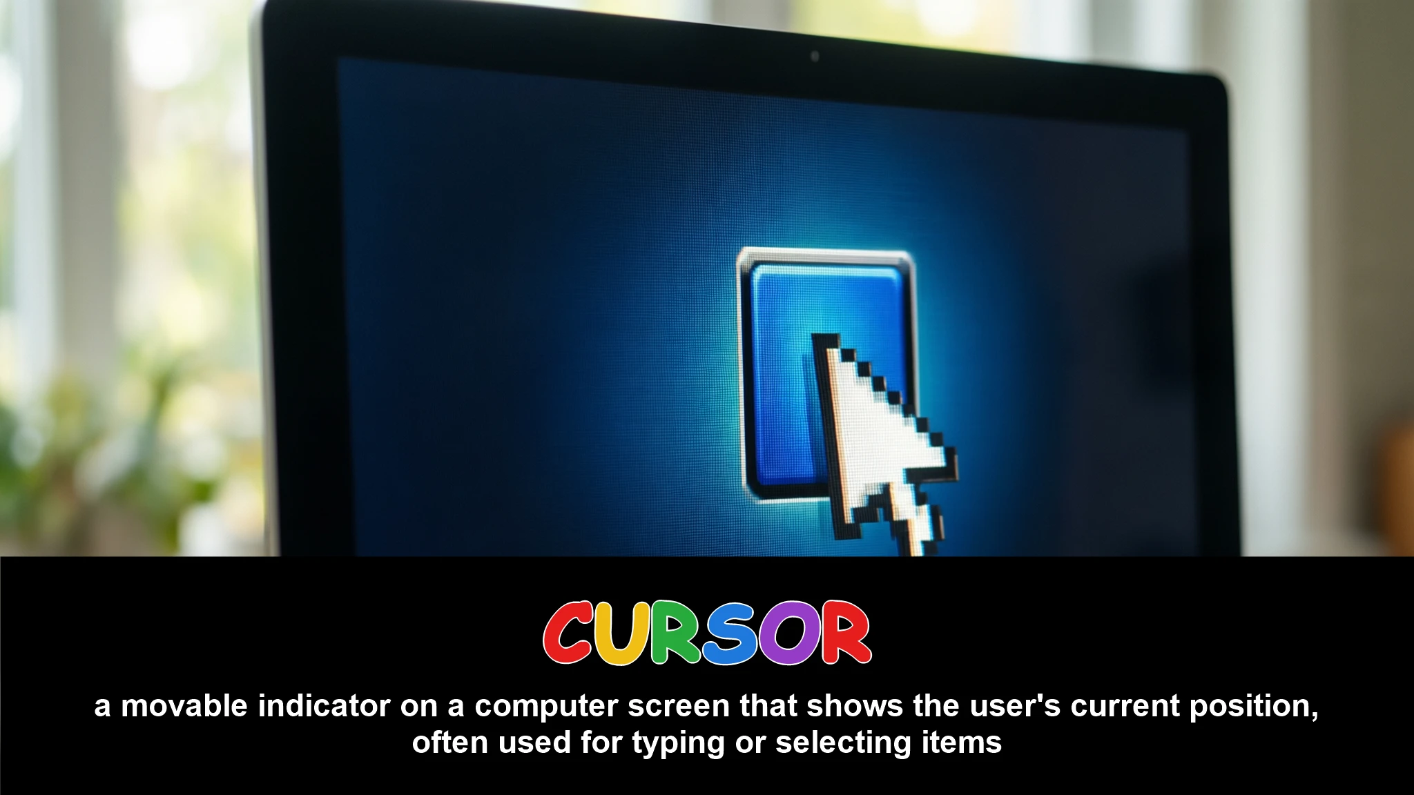 English Illustration for cursor